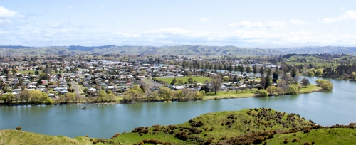 Wairoa town and river