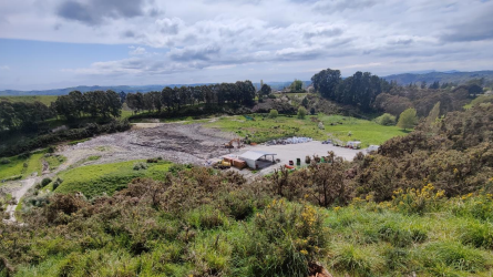 View of landfill