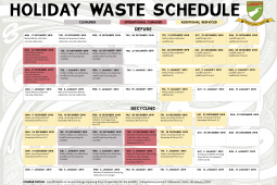 Holiday Waste Schedule 2018