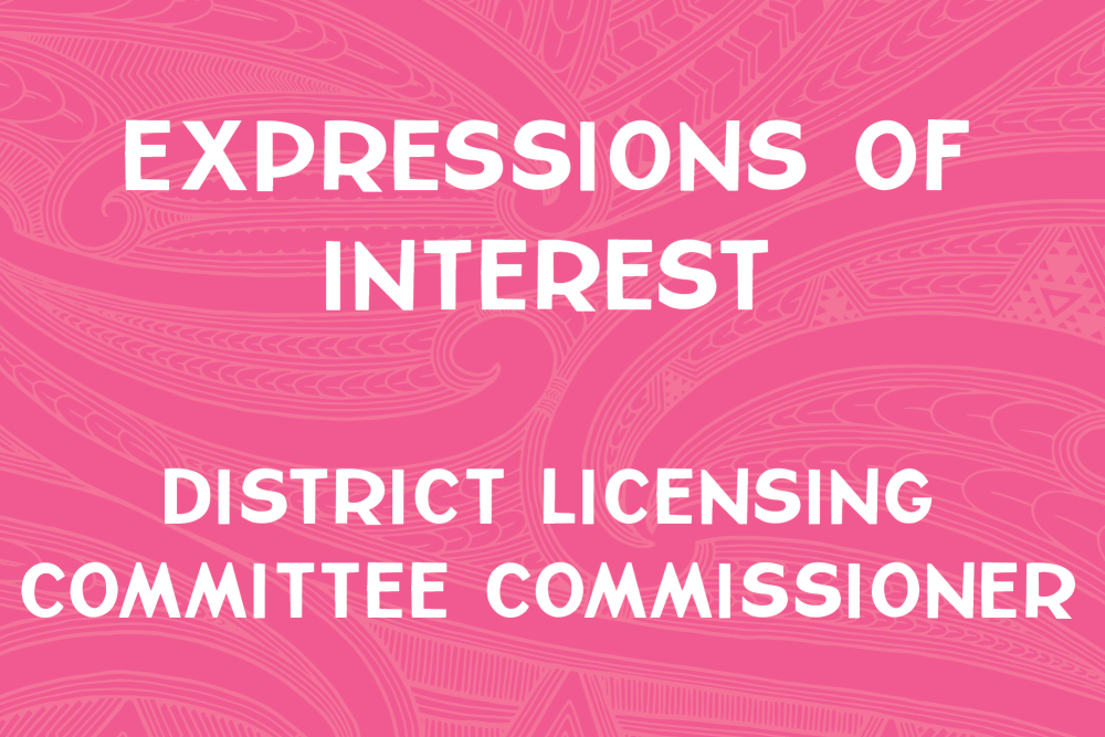 EOI - District Licensing Committee Commissioner