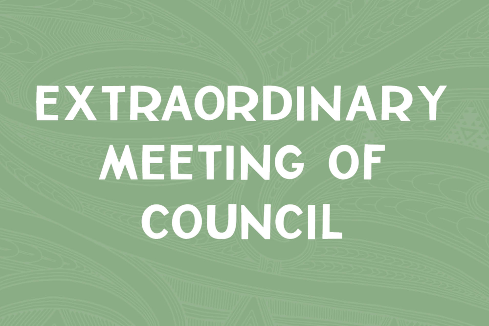 Extraordinary Meeting of Council - Thursday, 1 August