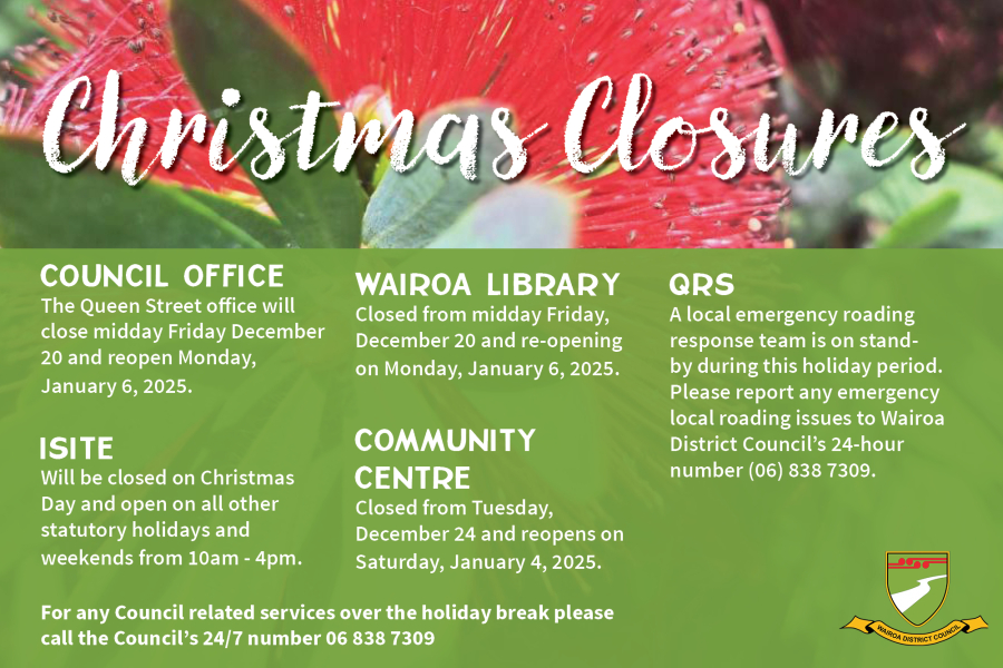 Christmas Closures