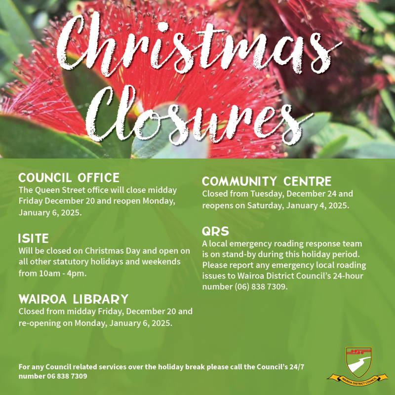 Christmas Closures