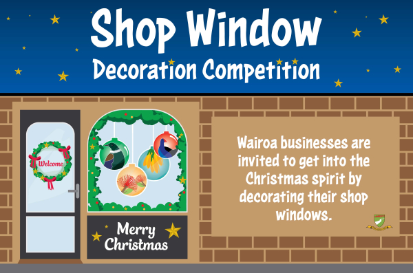 Shop Window Decoration Competition Poster Web Banner